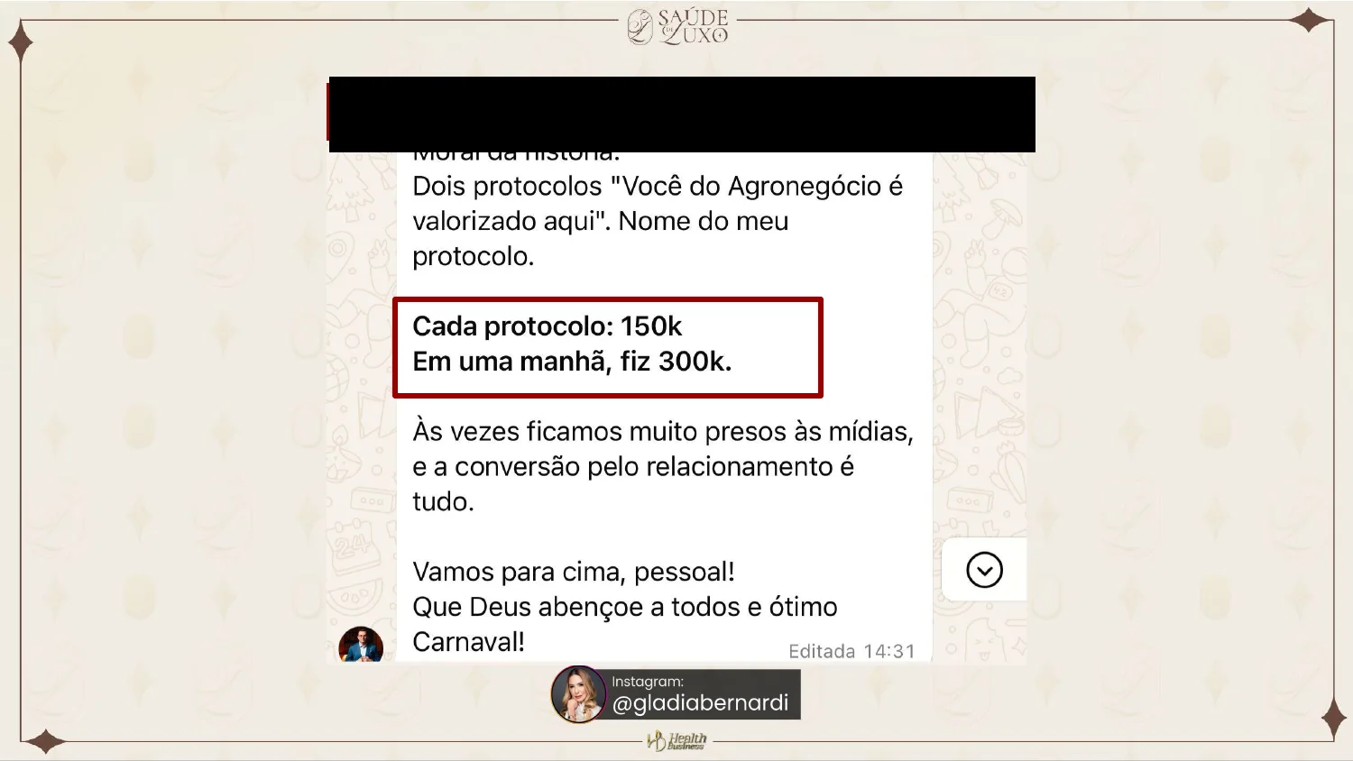 300k em uma manhã com dois protocolos de 150k cada